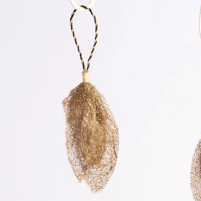Madagascar Wild Silk Cocoon Ornament – Natural – Decorative Objects