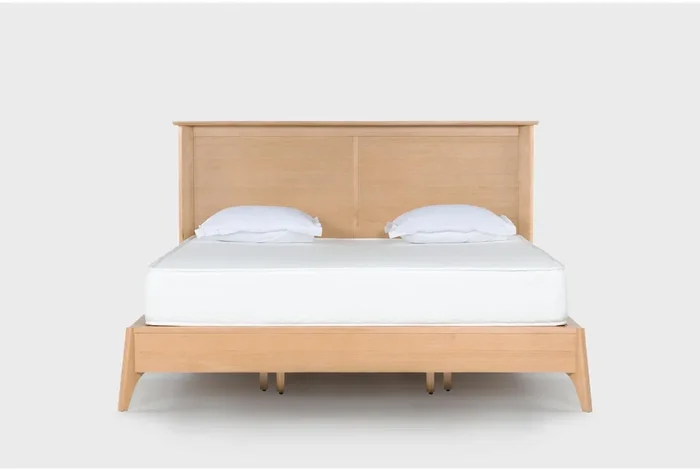 Mariko Brown King Wood Platform Bed With Side Storage