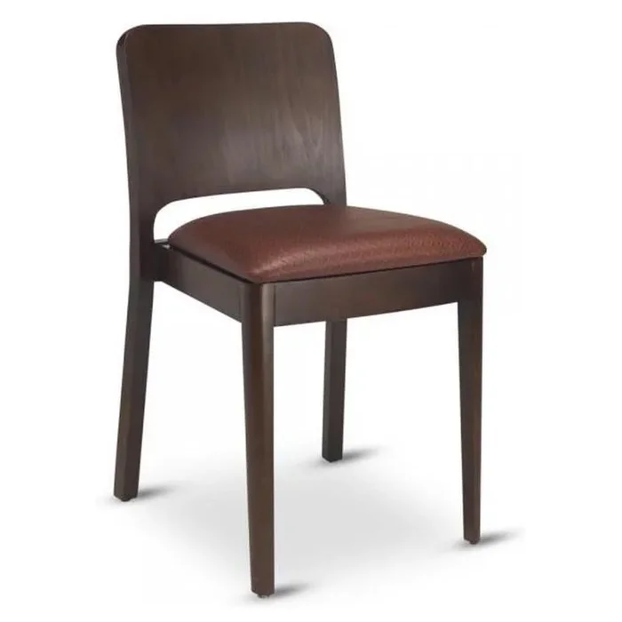 Milano Solid Wood Dining Chair in Walnut Finish