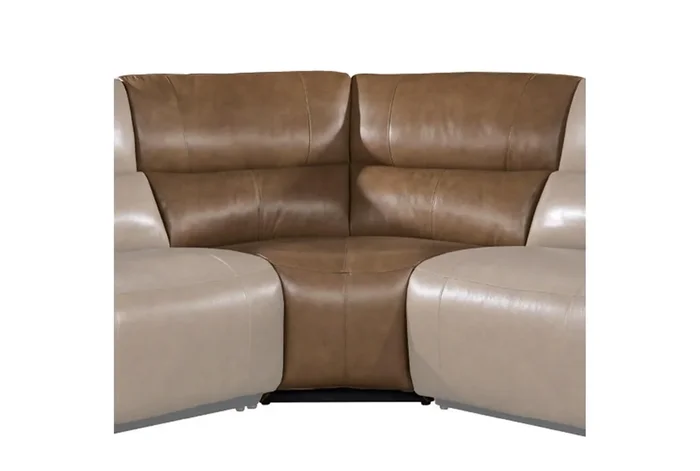 Mozelle Sable Brown Leather Corner Wedge