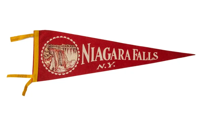 Niagara Falls NY Vintage Felt Flag