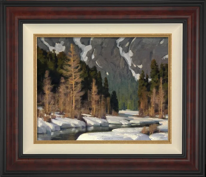 *Original* Winter on Gold Creek by Jim Lamb 18″ x 23″