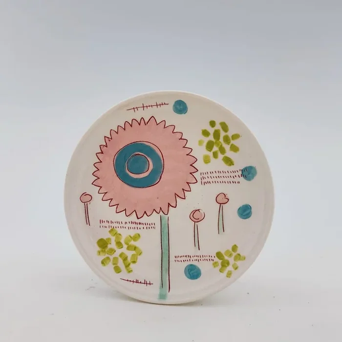 pom-pom flower side plate – Ceramic Plates