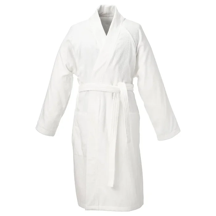 ROCKÅN Bathrobe, white, L/XL