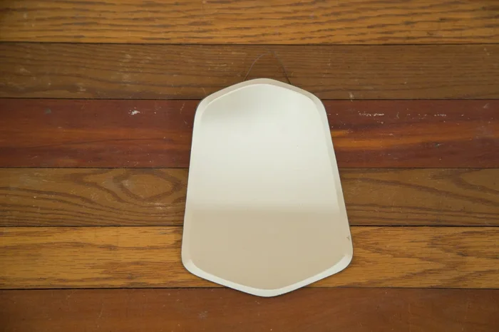 Small Art Deco Bell Shape Beveled Mirror
