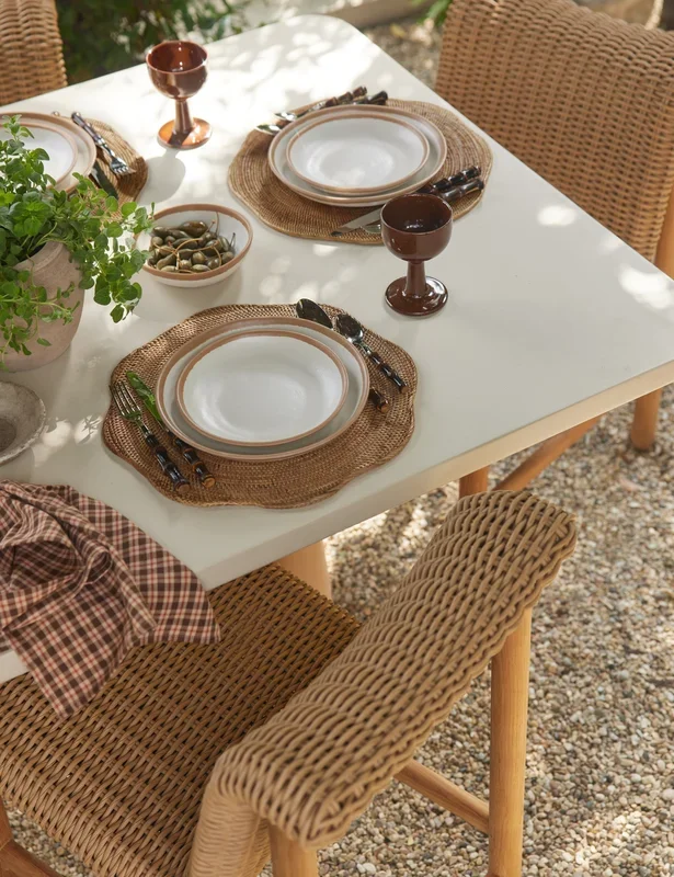 Tara Melamine Dinnerware (12-Piece Set)
