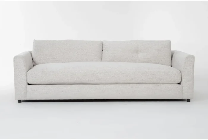 Thea Down 101″ Beige Fabric Sofa