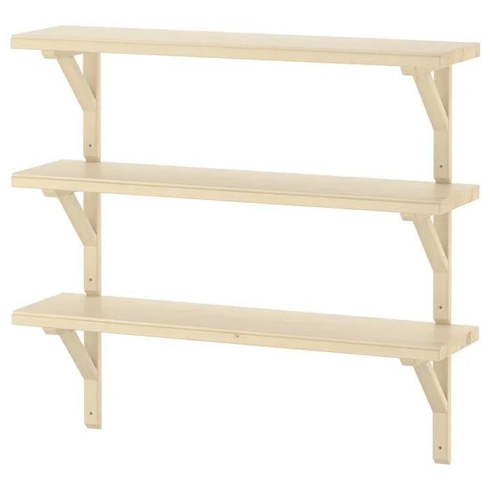 TRANHULT / SANDSHULT Wall shelf combination, aspen, 80×20 cm (31 1/2×7 7/8 “)