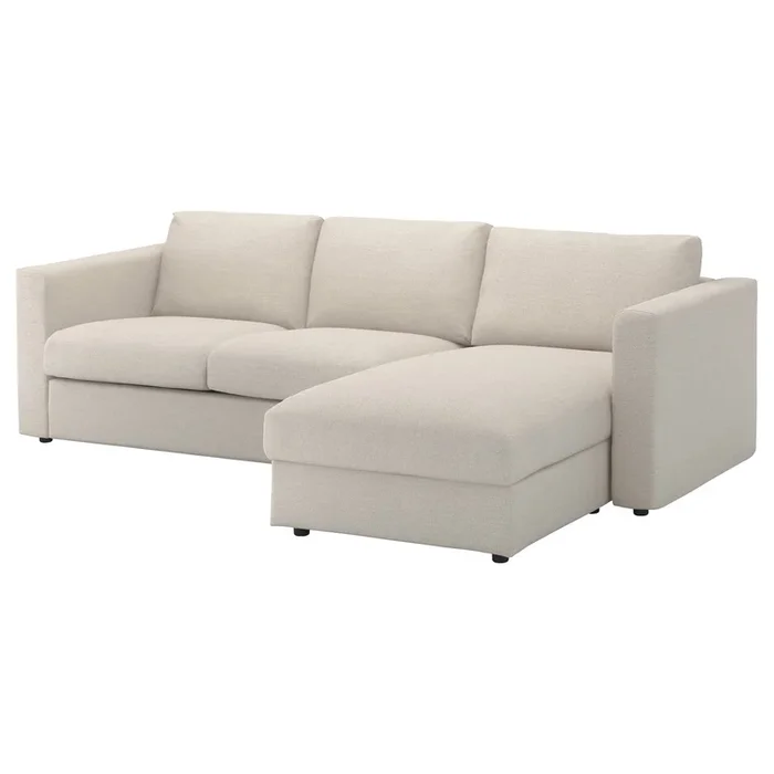 VIMLE Sofa, with chaise/Gunnared beige
