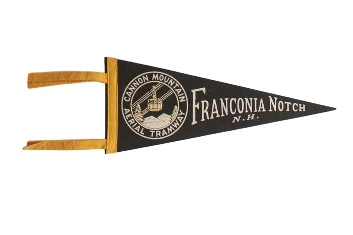 Vintage Franconia Notch N.H. Felt Flag Pennant