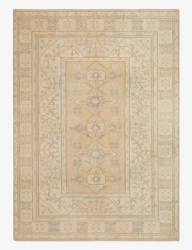 Vintage Turkish Hand-Knotted Wool Rug No. 283, 10’7″ x 15’2″