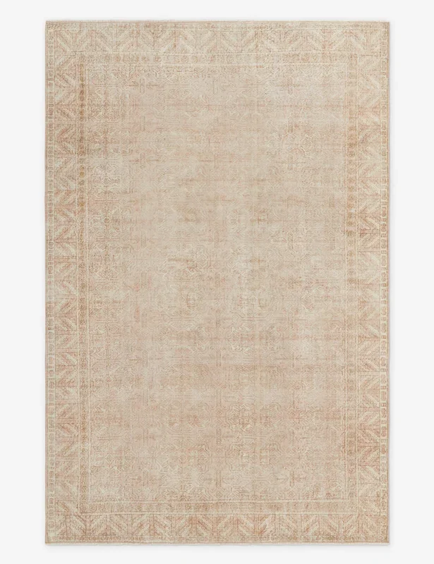 Vintage Turkish Hand-Knotted Wool Rug No. 301, 6’9″ x 10’3″