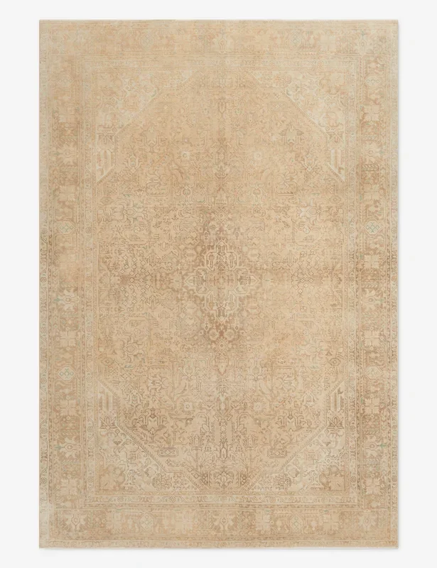 Vintage Turkish Hand-Knotted Wool Rug No. 315, 6’5″ x 9’4″
