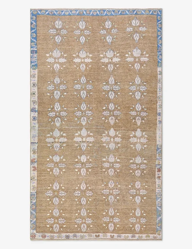 Vintage Turkish Hand-Knotted Wool Rug No. 510, 4′ 8″ x 8′ 2″