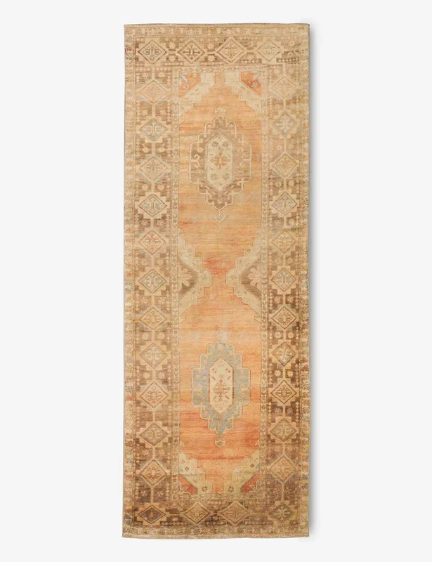 Vintage Turkish Hand-Knotted Wool Runner Rug No. 235, 4’1″ x 12′