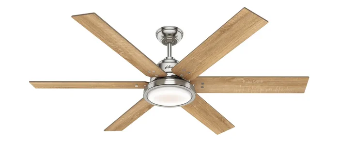 Warner 60″ Ceiling Fan in Nickel