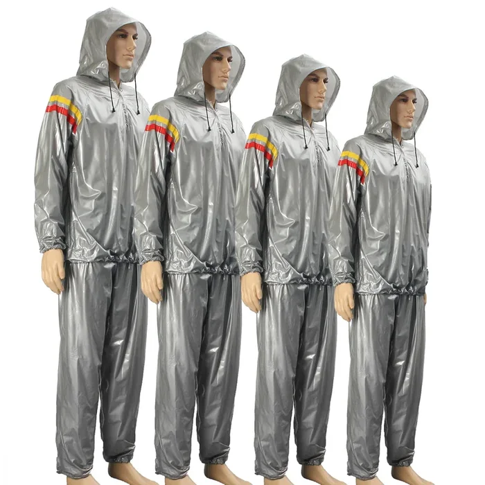 [WITH HAT] Fitness Weight Reduce Heavy Duty Sweat Suit Sauna Training Unisex Shaper
