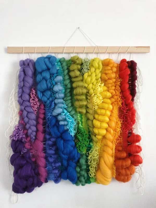 XL Rainbow wall hanging tapestry boho